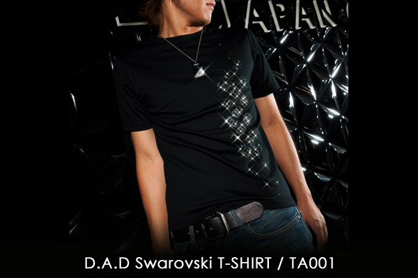 【新品送料込み】DAD スワロフスキー　Tシャツ　L